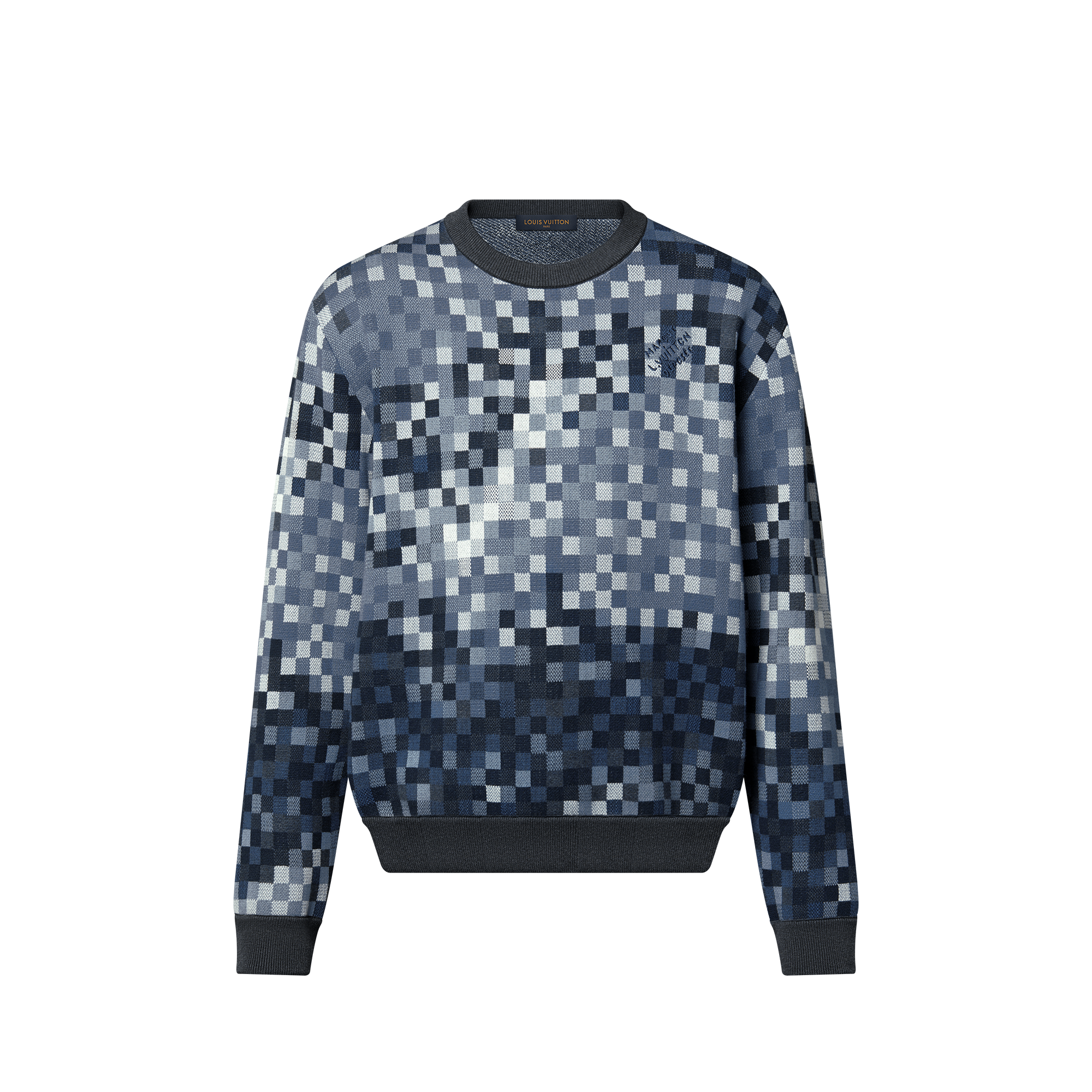 LOUIS VUITTON ドット柄 Tシャツ S。a LV Vers Damoflage Jacquard Jumper - Luxury Multicolour | LOUIS VUITTON